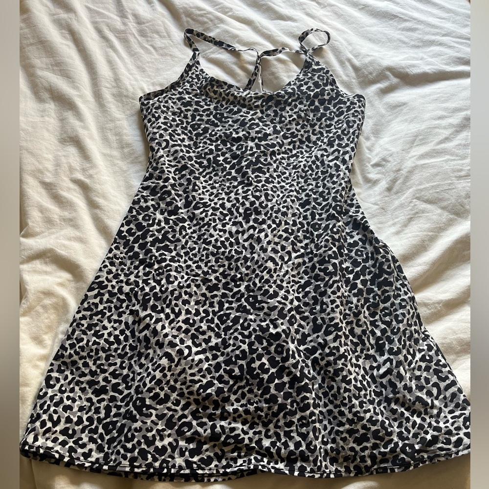 leopard outdoor voices dress